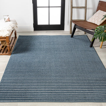 Aarhus Minimalist Scandi Striped Area Rug